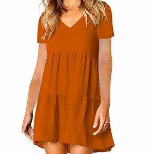 NWOT loose fitting v-neck swing dress